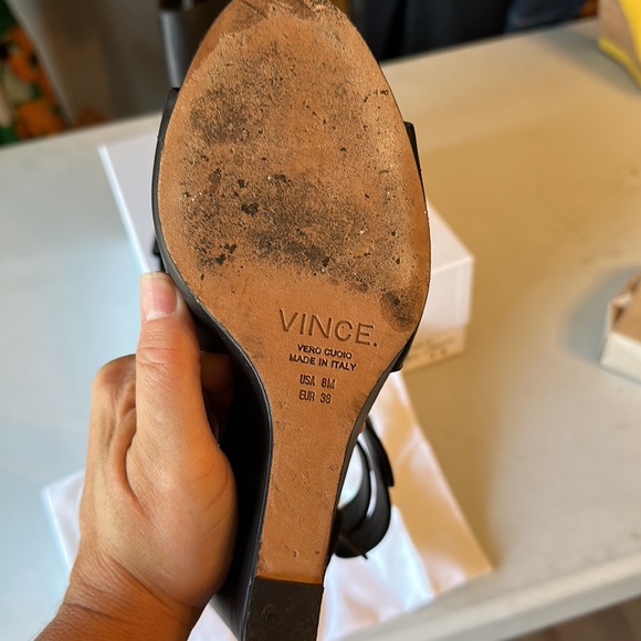 Great condition-maybe worn twice-Vince Kara cut out wedges - Picture 7 of 10